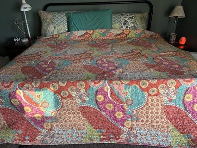 Levtex Home FULL/QUEEN ZANZIBAR Quilt & 2 Pillow Shams Set Moroccan Bazaar