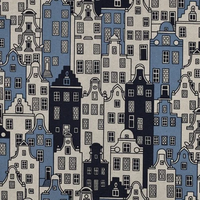 Öko-Tex Canvas-Baumwolle - Look Houses 50 x 140 cm - Bild 1 von 3