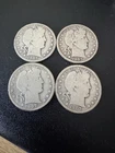 Lot Of All Four 1907 Barber Half Dollars P,O,D,S No Reserve!