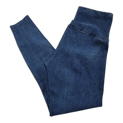 Lysse High Rise Shaping Leggings Women's S Blue Denim Stretch Waist Skinny Pant