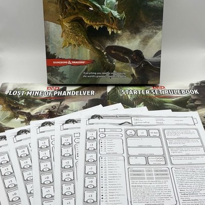 2014 DUNGEONS & DRAGONS Starter Set Box Kit, Wizard of the coast LLC No Dice