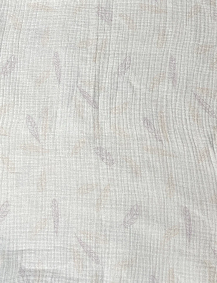 Manta de muselina para bebé Rene Rofe plumas algodón envoltura suave seguridad Lovey 36x40" Foto 4 de 4