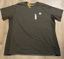 Carhartt FORCE T-Shirt Men's 3XL Tall Dark Gray Relaxed Fit Midweight Pocket Tee