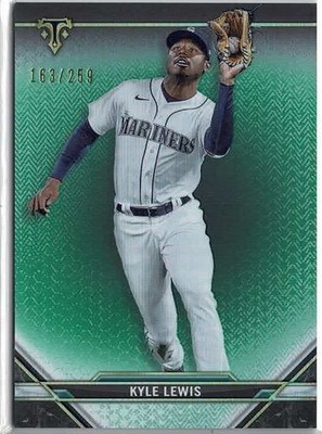 2021 Topps Triple Threads Kyle Lewis (Mariners) Emerald /259 Card No. 47