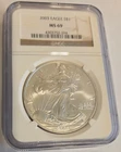 2003 Silver American Eagle .999 Silver MS-69 NGC Certified