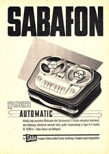 3w9772/ Reklame/Werbung aus 1958 &ndash; SABA &ndash; Tonbandger&auml;t Sabafon