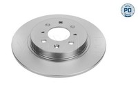2X Bremsscheibe Hinten Meyle 31 15 523 0059 PD FÜR Honda Scheibenbremse