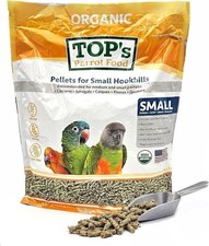 TOP's Parrot Food Pellets for Small Hookbills Birds Non-GMO All Natural Diet 4lb