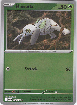 Nincada Common ME01: Mega Evolution 016/132 NM