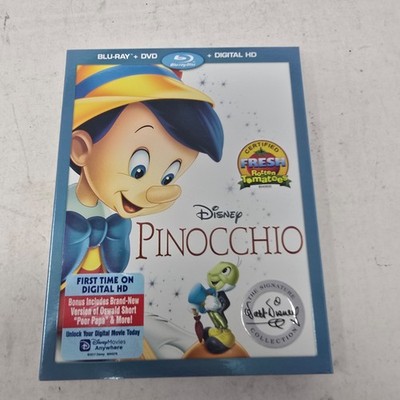 PINOCCHIO (BLU-RAY + DVD + DIGITAL HD) BRAND NEW!!!New