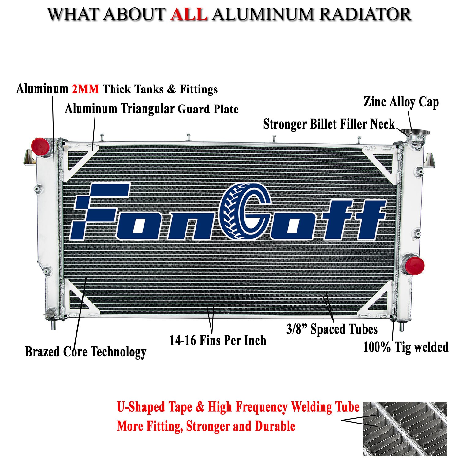 For 1995-02 Dodge Ram 2500/3500 5.9L Turbo Diesel Motors Aluminum Radiator US thumbnail 5