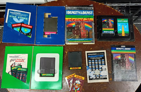 Intellivision 12 Games Lot : Cleaned, Tested, & Working - 8 Complete in Box