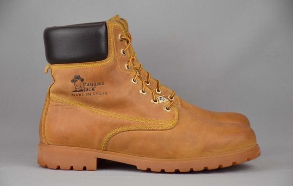 Men Panama Jack Boots Beige Leather 45
