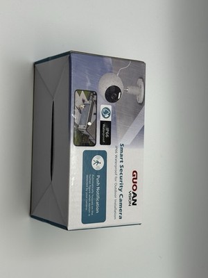 GUOANVISION Smart Security Camera WiFi Outdoor White