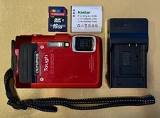 Olympus TG-830 Tough Waterproof Shockproof Digital Camera Red W/ Extras 