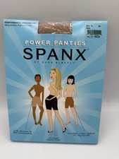 Spanx Power Panties Size E Bare Beige Waist Thigh Booty Shaper Performance