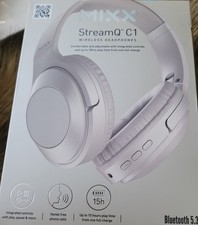 Mixx StreamQ C1 Wireless Headhones - Over Eat Drsign - Brand New Sealed