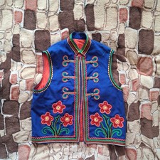 Vintage Ukrainian vest. boho style vest hippie style vest, floral pattern vest 2