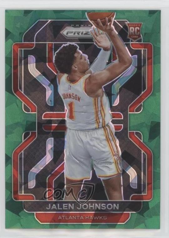 2021-22 Panini Prizm Green Ice Prizm Jalen Johnson #305 k6x