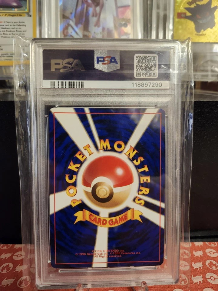 Pokemon PSA 10 GEM MINT 1997 Dark Wartortle Japanese Team Rocket Card - Image 2 of 2