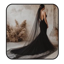 Simple Cathedral Bridal Wedding Veil 118'  Long 1 Tier/1T Veils for Brides Cl...