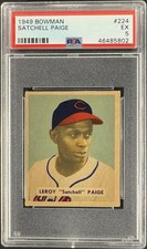 1949 Bowman #224 Leroy Satchel Paige RC Rookie PSA 5 EX New Label
