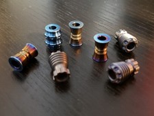 Collection Of Beautiful Handcrafted Titanium Beads Knife Lanyard Paracord