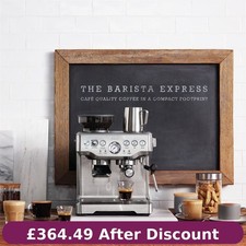 Sage The Barista Express BES875UK Bean to Cup Coffee Machine Stainless Steel*