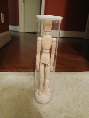 Wood Mannequin Artist Sketch Figure Model Poseable IKEA Gestalta 21576  13'' Tall