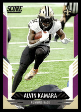 2021 Panini Score Alvin Kamara #209 New Orleans Saints Purple NFL Football