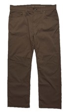 prAna Pants Brion Slim Fit Men's 36x30 Brown Nylon Hiking Gorpcore