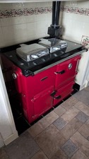 Rayburn 208 G/L Gas Cooker / Stove. Lovely Red Colour In Great Condition.  Used