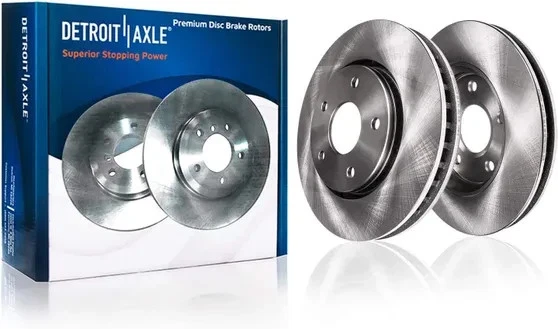 Front & Rear Disc Rotors + Brake Pads for Dodge Durango Ram 1500 Chrysler Aspen. Foto 2 de 4