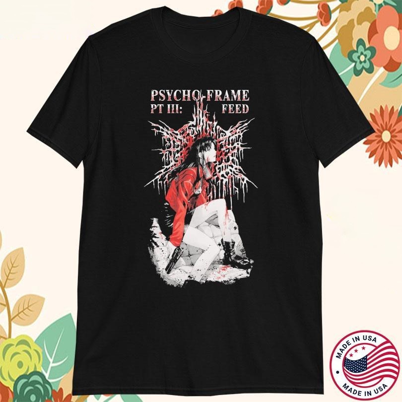 Psycho-Frame Band PT III Feed Misato Katsuragi T-shirt S to 5XL