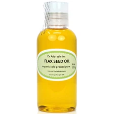 4 Oz Premium Pure Organic Cold Pressed Best Fresh Flax Seed Oil Multi Purpose