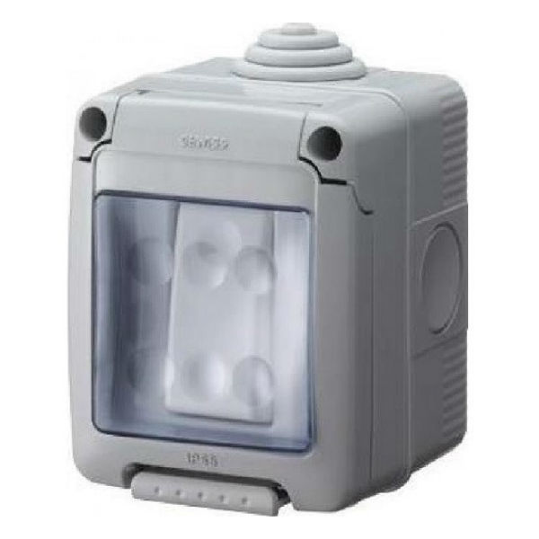 Gewiss GW27833 Weatherproof Switch IP55 16 Amp - 1 Gang 2 Way