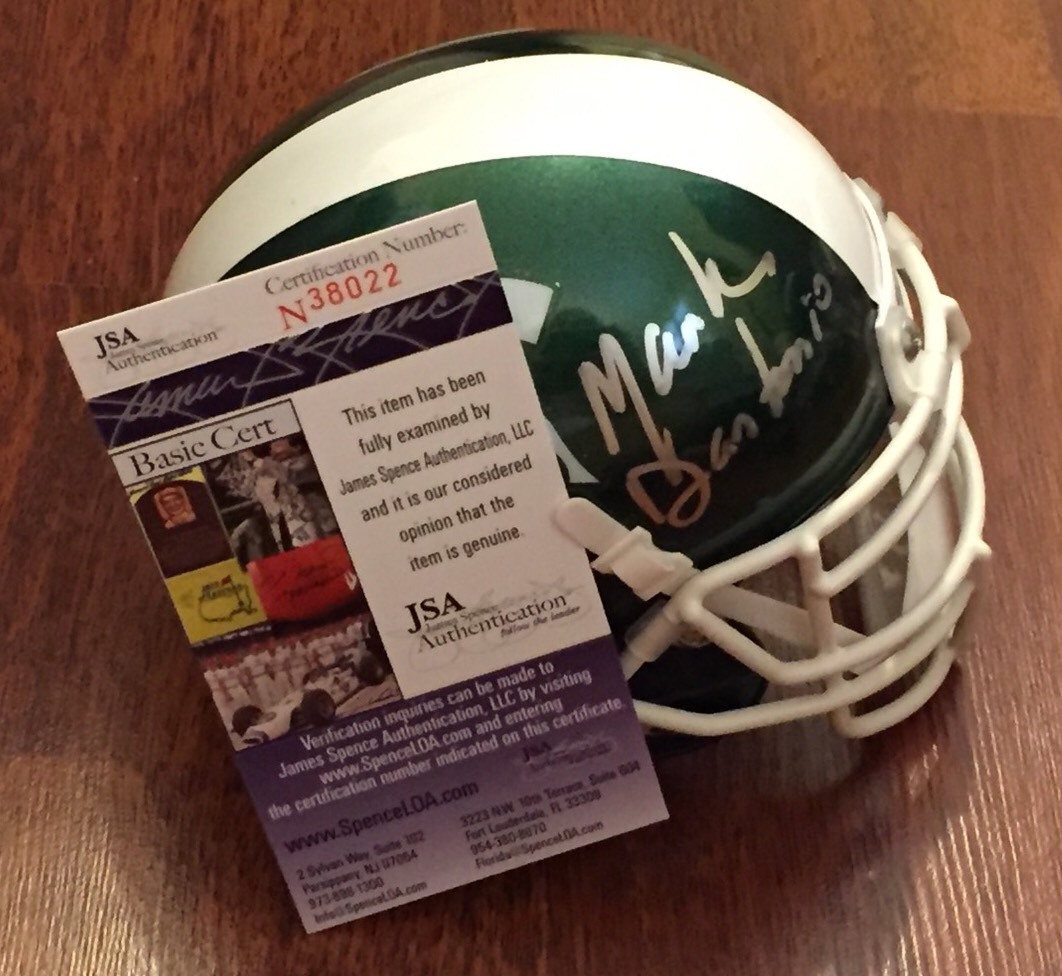 MARK DANTONIO HAND SIGNED MICHIGAN STATE SPARTANS MINI HELMET W/ JSA COA 