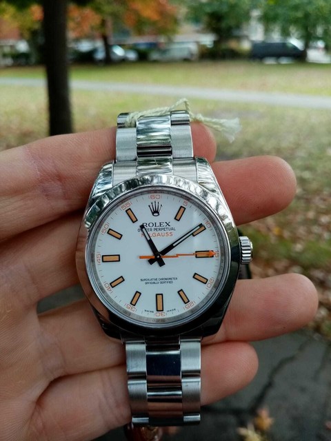 Rolex Milgauss White Men's Watch - 116400 | Acquisti Online su eBay