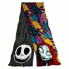 Disney Halloween Nightmare Before Christmas Sally  Jack Skellington Scarf Wrap