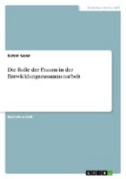Thumbnail - Die Rolle Der Frauen In Der Entwicklungszusammenarbeit Katrin Geier