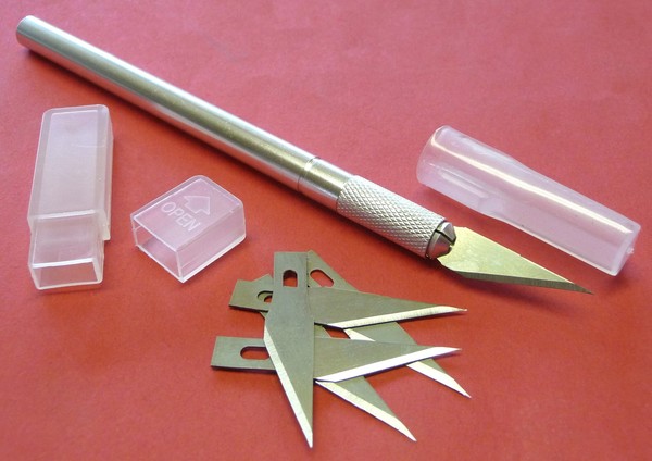 "Profi Skalpell Set PräZisionsmesser + 5 Ersatz - Klingen \"Top QualitÄT\" MS01"-image