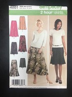 Simplicity 4881 Misses Pull On Gored Skirt & Bias Skirt - Sizes 6-12 Simplicity 4881 Misses Pull On Gored Skirt & Bias Skirt - Sizes 6-12