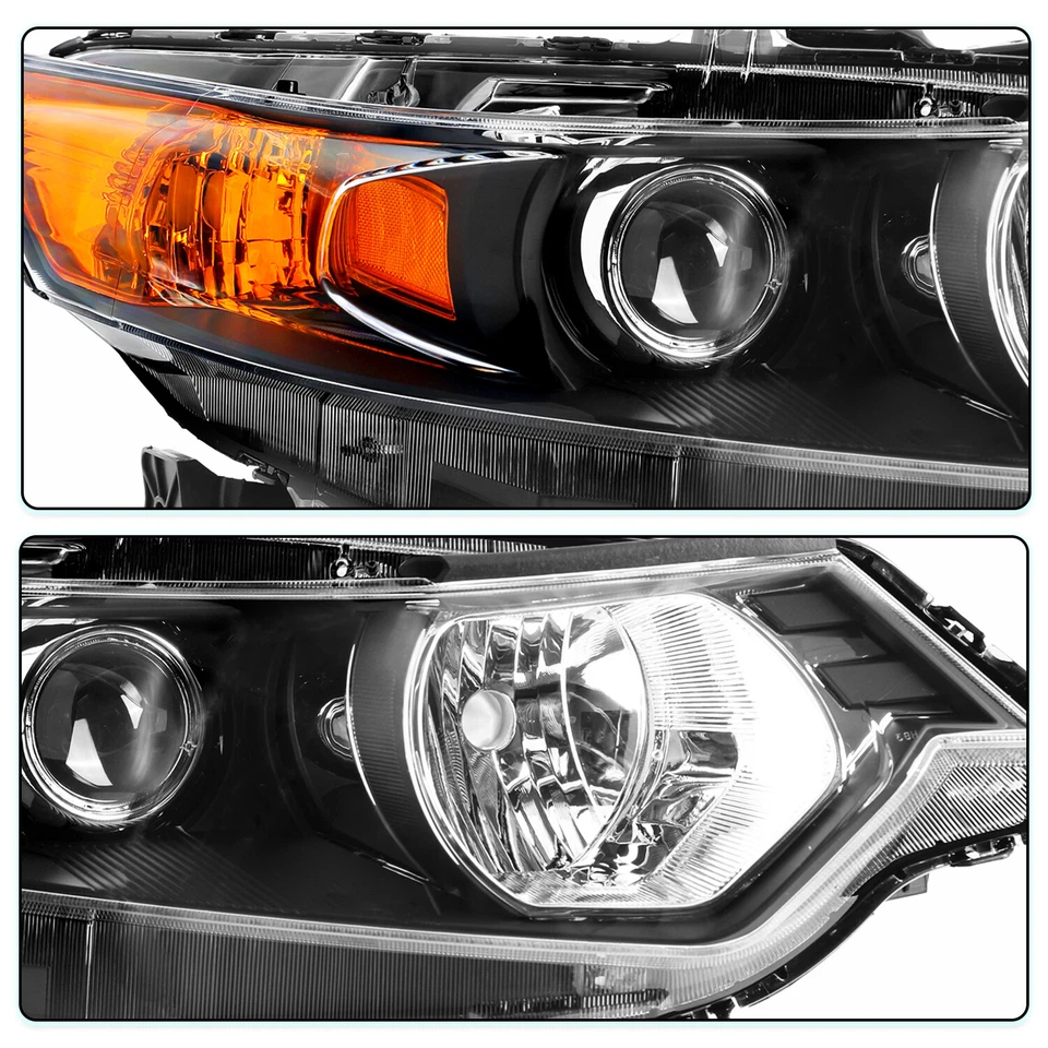 Пара черных ксеноновых фар в сборе для Acura TSX 2009-2014 годов выпуска 09-14 - Изображение 4 из 4