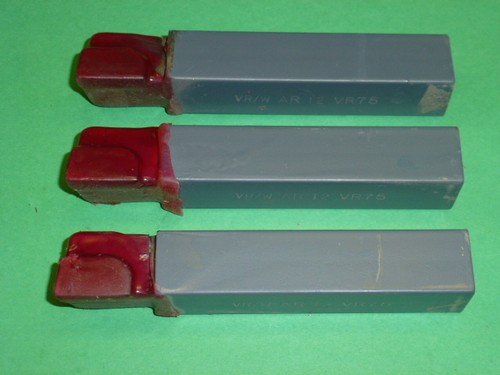 NOS! (3) VR/WESSON AR-12, VR-75 TOOL BITS, CARBIDE TIPPED, 3/4" x 3/4" x 4-1/2" - 第 1/3 張圖片