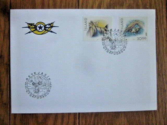 Raleigh Mall ICELAND Max 46% OFF SPORTS WEIGHTLIFTING SWIMMING #711AB SET FDC 1994