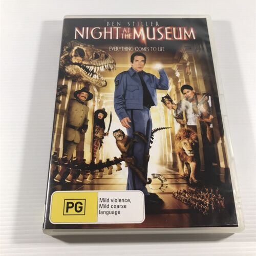Night At The Museum DVD Region 4 PAL Ex Rental Movie Ben Stiller Robin Williams - Picture 1 of 8