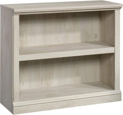 Sauder 2 Tier Book Shelf Wooden Bookcase Bookshelf,in Chalked Chestnut