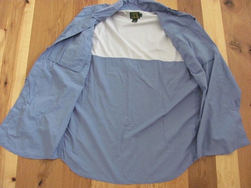 Cabelas GuideWear Nylon Button Down Vented FlyFishing Long Sleeve Shirt Men's LT - Picture 7 of 12