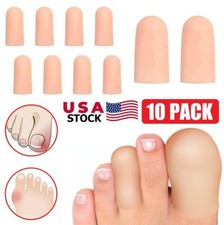 10PCS Gel Toe Cap Silicone Toe Protector Toe Guards Cushion for Corn Callus S L