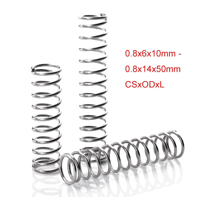 0.569 Compressed Length 0.69 Free Length Pack of 10 0.035 Wire Size 57.1 lbs/in Spring Rate 0.18 OD 316 Stainless Steel 6.9 lbs Load Capacity Compression Spring Inch 
